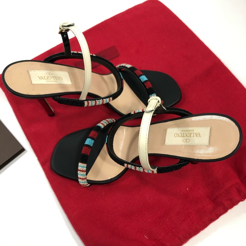 Valentino Garavani Aztec beaded heels size 37 - Picture 6 of 10